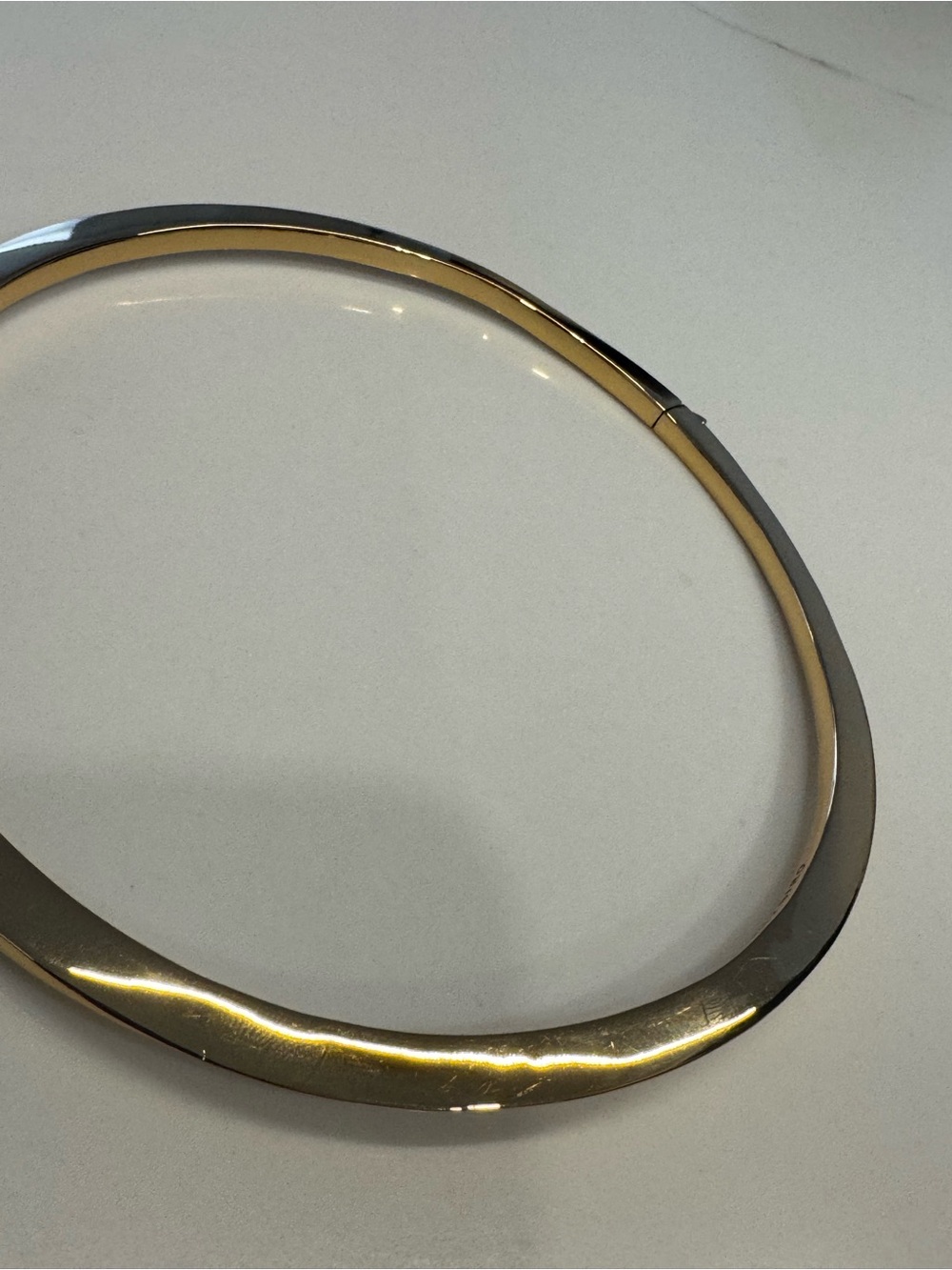 JENNY BIRD 14k Gold Collar Necklace Sculpted Design NWOT - Picture 6 of 11